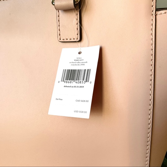 NWT Kate Spade genuine leather tote pink - Picture 7 of 7